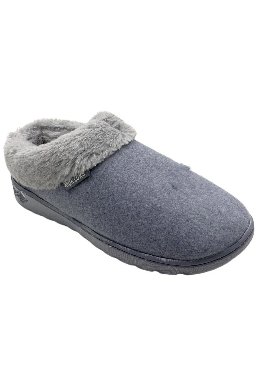 Muk Luks Women's Nony Ann Cozy Slippers Blue Heather - Medium
